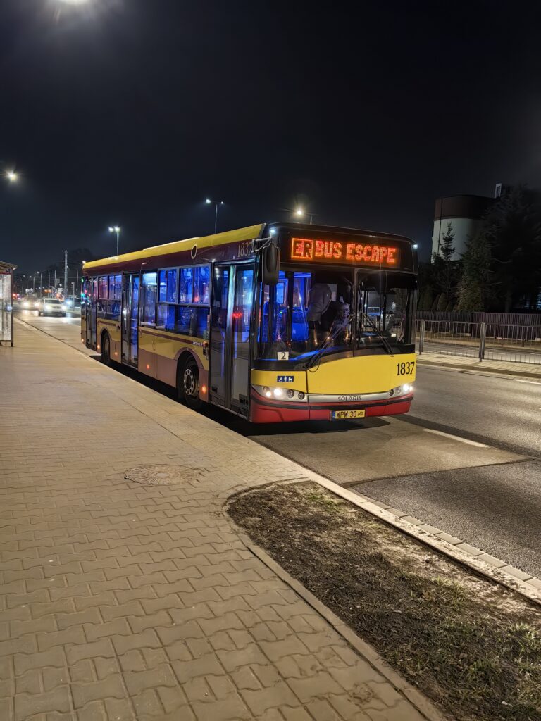 Mobilna gra w autobusie