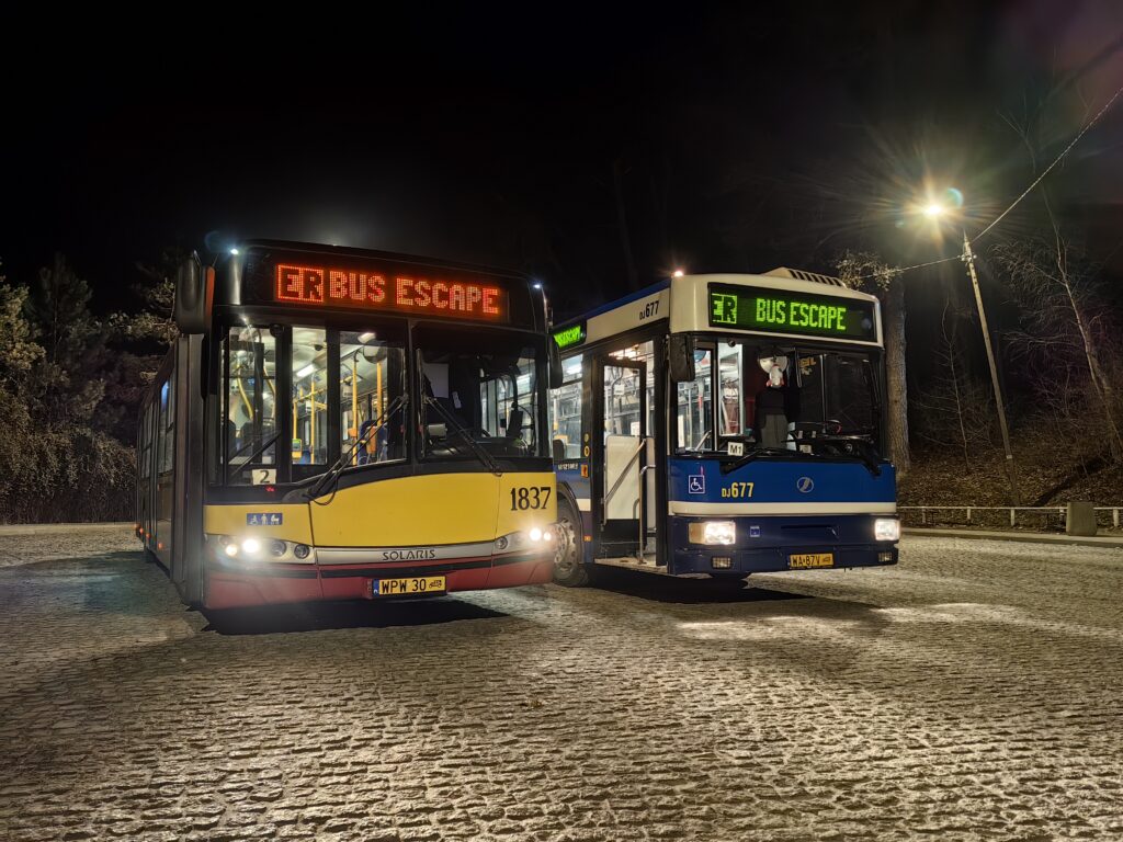 Escape room dla firm Warszawa autobus