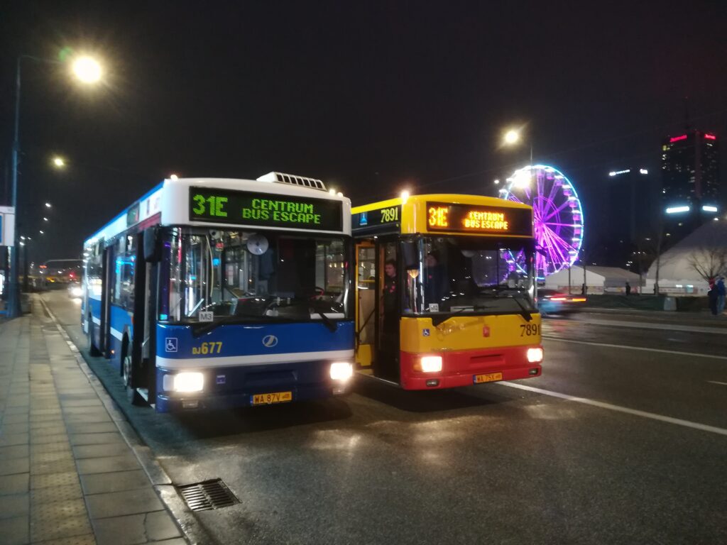 autobus na event Warszawa