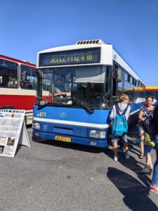 Zabytkowy autobus na event Warszawa