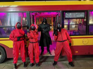 Zabawa Halloween w autobusie Warszawa