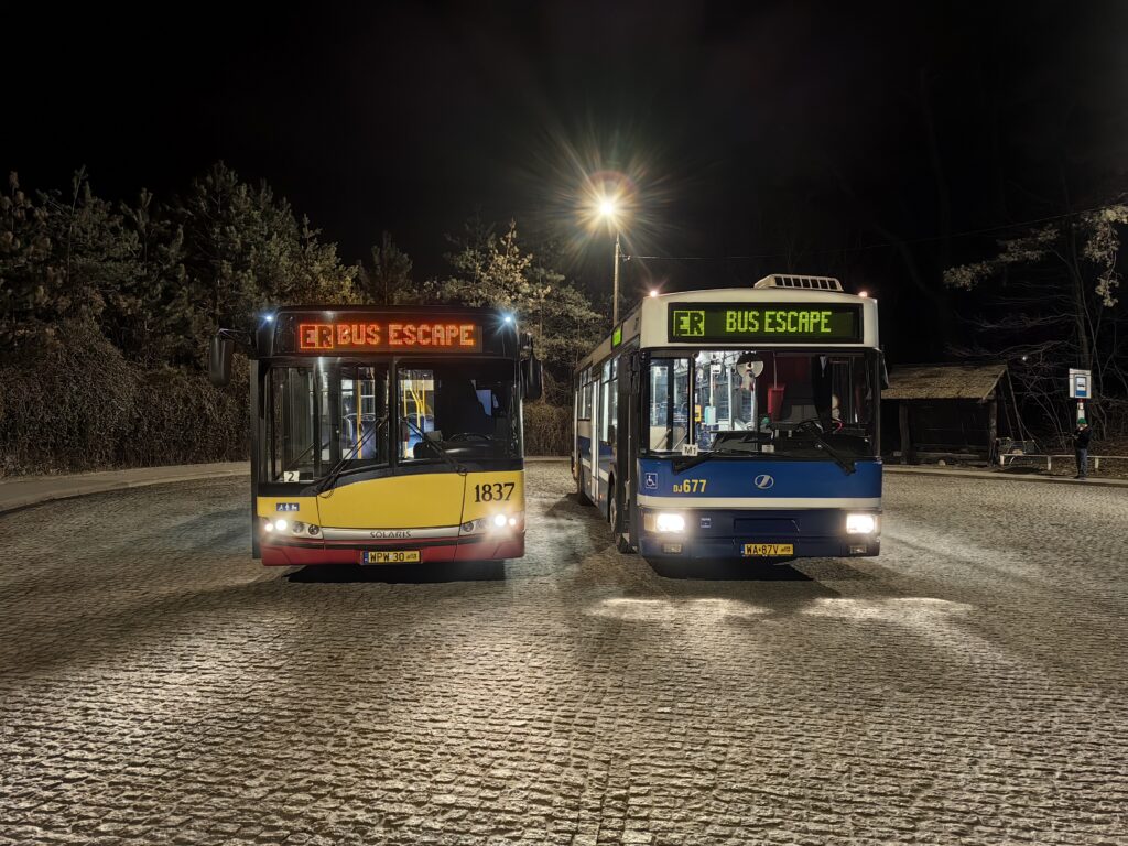 Mobilna gra w autobusie